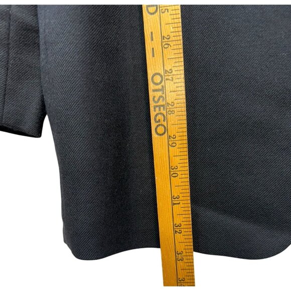 John W. Nordstrom Mens Black Cashmere Blazer Jacket Size 42 L-T Made In Canada - Picture 8 of 12